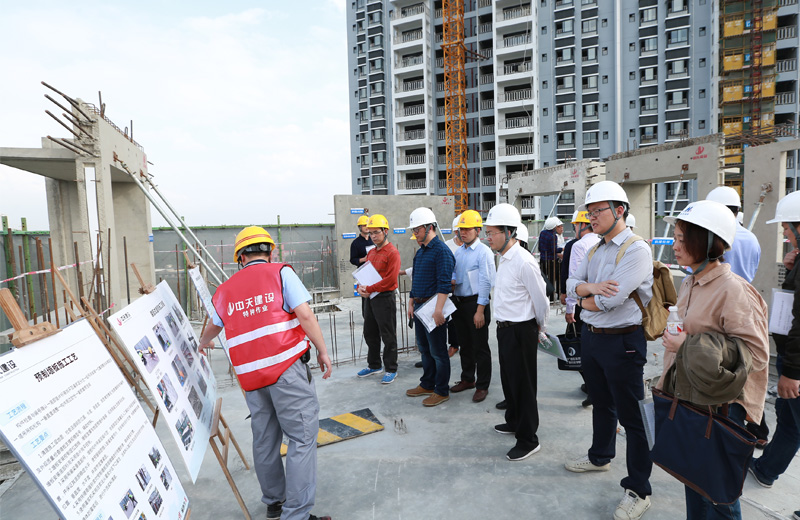 2018年12月6日，廣西區首個住宅裝配式建筑觀摩會在中天八建南寧興寧·大唐果項目順利召開。