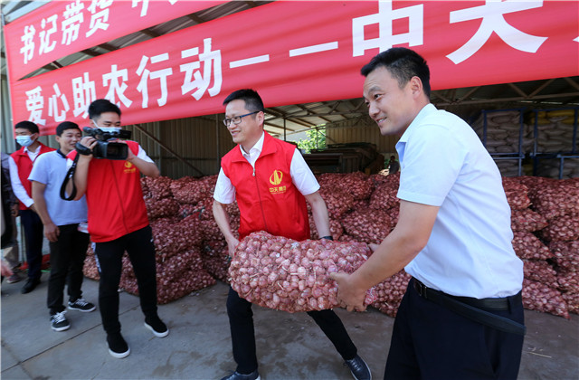 十噸！中天九建愛心助農，直采滯銷大蒜！