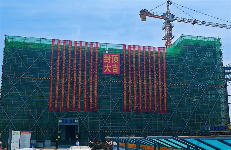 2025年5月20日，江蘇公司承建的康乃馨高端織造和智能裝備制造一期項目主體結構順利封頂。